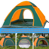 Tente de plage 200x150x115cm 3-4 personnes Tissu oxford tente anti uv tente familiale avec 8 piquets de sol et 4 cordes coupe-vent