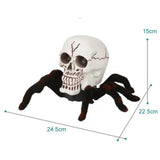 Jouets Squelette Araignée Télécommande sans fil  Électrique  Squelette Créatif  Noir  Jouets effrayants  Décoration d'Halloween