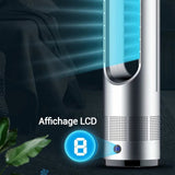 Climatiseur mobile 2 en 1 40w/1400w 50hz refroidissement et chauffage 8 niveaux réglables chauffage ventilateur de climatisation