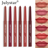 Crayon à lèvres 6 PCS 5ml 12 h sans décoloration imperméables et longue durée peel off crayon à lèvres tattoo contient 6 couleurs
