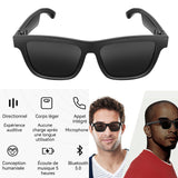 Lunettes de soleil intelligentes uv400 avec microphone antibruit bluetooth 5.0 avec haut-parleur bluetooth pour android et IOS