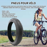 Pneu velo 26x3.0 pneus de motoneige pneu vélo route pneus pliable pour vélo de route race adulte velo électrique tournée bicyclette