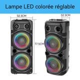 Enceinte Bluetooth Puissant d'extérieur 20W 3600MAH 32.3x3.3x77.5cm Avec Microphone Phantom Light Télécommande Support TF Card