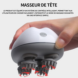 Masseur de tête électrique ip65 étanchéité minuterie intelligente de 15 minutes le cou et le corps avec charge rechargeable étanche