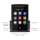 Navigateur de voiture 10.1pouces écran vertical GPS Navigation Bluetooth WIFI Navigateur de voiture HD Navigateur à écran tactile