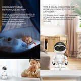 Camera surveillance 2 millions pixels 3,6 mm Longueur focale de l'objectif robot de l'espace vision nocturne HD intelligent camera