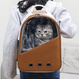 Sac en PU pour animaux de compagnie sac simple et polyvalent pour chats sac portable pour animaux de compagnie
