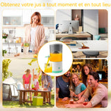 Presse-agrumes 600ml 45W extracteur de jus domestique jus domestique de jus portable séparé mini mixeur multifonctionnel vert
