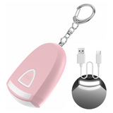 Alarme personnelle 6x4cm alarme porte-clés portable d'extérieur alarme personnelle lumière chargement de type C avec de la lumière
