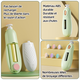 oupe-ongles électrique 6 en 1 lime à ongles électrique avec 6 têtes de meulage remplaçables soins des ongles kit tondeuse ongles