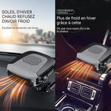 Chauffage de voiture 150W 15x13x8,5cm chauffage electrique décongeler et éliminer brouillard réglable par rotation chauffage rapide
