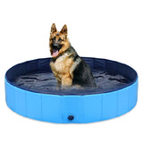 Piscine 160 x 30 cm Pliable et antidérapant Facile à vider Convient aux animaux et aux enfants de moins de 65 kg Piscine pour Chien