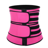 Gaine amincissante Ceinture gainante absorbante à double couche rose Ceinture De Soutien Ceinture abdominale zippée pour femme