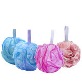 Boule de bain 4PCS 14cm 75g boule de bain en ruban mousse riche durable bonne élasticité dégradé de couleurs doux et résistant