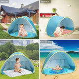Tente de plage pour enfant extérieur protection solaire tente de plage pliable portable tente enfant pop up parasol abri plage