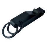 Porte-clés 4,5x7,5cm porte-clés en acier inoxydable de haute qualité porte-clés de travail pour homme amovible pour ceinture noir