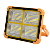 Projecteur led IP66 3000W super brillant projecteur solaire avec 4 modes d'éclairage et solaire USB deux méthodes d'alimentation