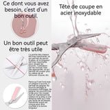 Lot de 2 Outil de Coupe des Sourcils Ciseaux à sourcils avec peigne Ciseaux à sourcils pour Couper les Sourcils Cils