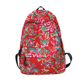 Sac à dos scolaire 44x33x14cm big red flower ethnic style big red flower large capacity casual backpack fashion trend cartable