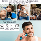 Tête de rasoir 9 cm 70S ABS + acier inoxydable Compatible avec les modèles Braun Series 7 Capturez chaque barbe avec précision