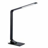 Lampe de bureau LED pliable alliage d'aluminium contrôle tactile 3 couleurs et 5 niveaux réglables sans fil pour enfants étudede