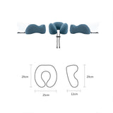 Oreiller de soutien cervical en forme de U Oreiller cervical en nylon Oreiller de voyage portable Oreiller de sommeil