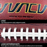 Ballon de rugby 29x17x12cm PVC approprié pour les enfants adultes aux jeunes qui s'entraînent marron ballon de rugby collection