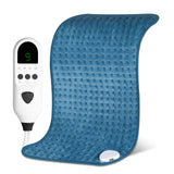 Coussin chauffant 40x76cm velours cristal 9températures 4 niveaux de minuterie protection contre la surchauffe Couverture chauffante