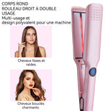 Fer à lisser 31 x 10,5 x 3,5 cm 60 W 4 réglages de température Affichage numérique Peut être utilisé sur cheveux secs ou mouillés