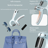 Hand grip musculation 5-60 kg réglable comptage intelligent grip musculatio pour athlètes et exercices récupération de la main