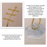 Ornements 26x9cm organisateur de bijoux en fer simple collier bracelet boucles d'oreilles ornement or petits objets decoratifs