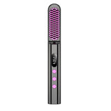 Mini brosse lissante pour cheveux sans fil 45W 9600 mAh portable avec affichage numérique 12 réglages température fers à lisser