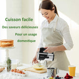 Batteur 800W avec 5 modes de travail avec 2 crochets pétrisseurs et 2 fouets pour la cuisson et les gâteaux batteur electrique