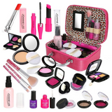 Maquillage enfant 21 PCS maquillage enfant filles ensemble sac à main de maquillage de simulation de jouet d'habillage pour filles