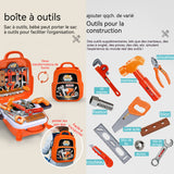 Outils de travail jouet enfants 22 PCS caisse a outil cadeau de jouet de construction sûr et durable pour les enfants de 3 à 5 ans