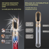 Thermal brush 1000W 6 en 1 peigne à air chaud avec 3 modes de vitesse du vent et de température cheveux puissants et séchage rapide