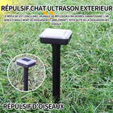 Repulsif chat ultrason 1.2V 600mAh répulsif chat exterieu repulsif chat solaire répulsif d'oiseaux répulsif chat ultrason exterieur