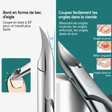 oupe-ongles 13 cm lame en forme de bec de faucon pour les ongles épais et durs ressort intégré lime à ongles multifonction