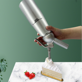 Siphon chantilly 500ml design ergonomique professionnel syphon à crème chantilly en aluminium avec 3 douilles en acier inoxydable