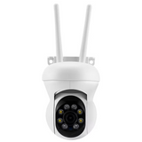 Caméra 1080P 8veilleuses surveillance panoramique caméra extérieure couleur à vision nocturne rotation 360 degrés étanchéité IP66