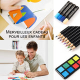 rayon de couleurs 140 pcs Enfants coffret en bois pour dessin artistique et crayons de couleur pour enfants pastels à l'huile