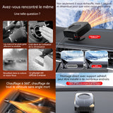 hauffage de voiture 13,3x5x7cm air froid et chaud rotatif à 360 degrés dégivrage et désembuage chauffage réchauffeur de voiture