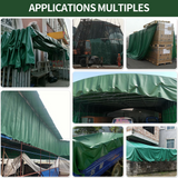 Bâche imperméable bâche PVC enduit de plastique tissu 5x8m auvent tissu pluie et protection solaire épaissie bâche imperméable