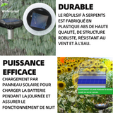 Répulsif à ultrasons solaire 2pcs répulsif solaire imperméable contre les campagnols dissuade taupes gaufres les serpents les rats