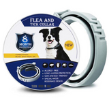 ollier chien 39-63cm collier anti-insectes collier anti-puces pour chat et chien offre une protection longue durée de 7-8 mois