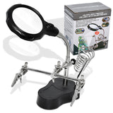 Maintenance entraînement auxiliaire lumière LED loupe entretien de la carte de circuit imprimé soudure soudure support fixe