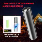 Lampe torche de camping mini rechargeable avec batterie au lithium intégrée lampe torche LED rechargeable pour camping randonnée