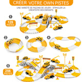 ircuit voiture enfant 280pcs jouets de puzzle pour les voitures à voie ferrée jouets éducatifs pour enfants accessoires riches