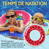 Anneau de natation diamètre intérieur 34cm diamètre extérieur 80cm bouée de natation estivale bouée amusante en forme de pastèque