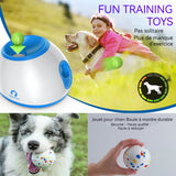 Lanceur automatique de balle 28x26.5x20.5cm lanceur de lanceur de balles pour animaux de compagnie jouet d'entraînement pour chien